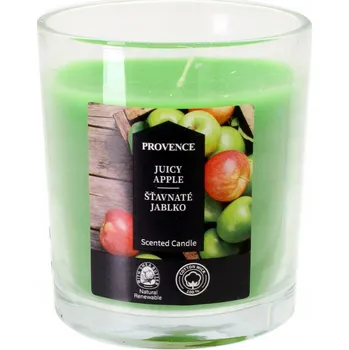 Svíčka Vonná svíčka ve skle PROVENCE 20 hodin šťavnaté jablko