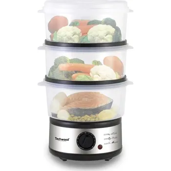 Parní hrnec Techwood TCV750 stříbrný