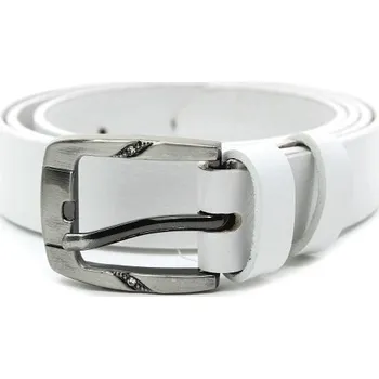 Opasek Penny belts opasek dámský jeans bílý 90 cm (dámský kožený opasek)