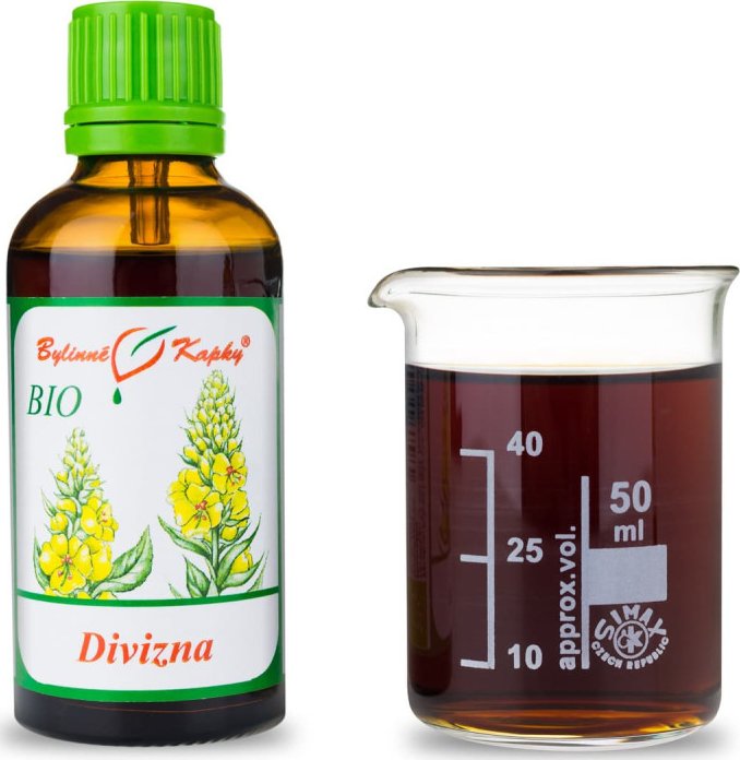 Bylinné kapky s.r.o. Divizna BIO tinktura 50 ml | Bylinné kapky