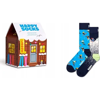 Pánské ponožky Happy Socks 2 páry ponožek Skiing Chalet Gift Set 36-40