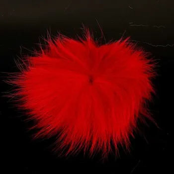 Ocas z polární lišky Hends Artic Fox Tail Large Red