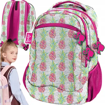 Školní batoh Školní batoh vícekomorový Barbie Paso odstíny žluté a zlaté, růžová, vícebarevná, zelená