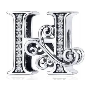 Přívěsek Charms Písmeno H Přívěsek Písmeno H stříbro 925