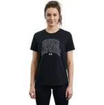 Dívčí tréninkové tričko s krátkým rukávem UNDER ARMOUR-Tech Varsity Graphic SS Černá XL