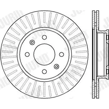 Brzdový systém Brzdový kotouč JURID 562427JC