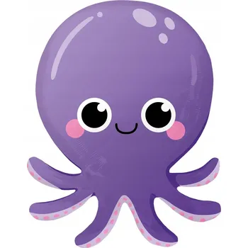 Fóliový balónek Chobotnice 45 x 55 cm - Narozeniny