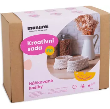 kreativní sada Manumi kreativní sada na výrobu háčkovaných košíků