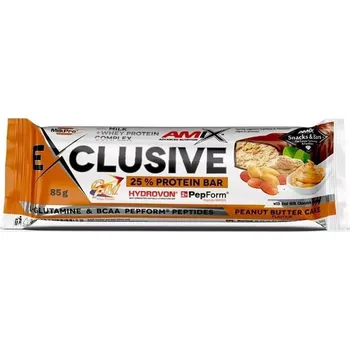 Sportovní výživa Amix™ Exclusive Protein bar 85 g Arašídové máslo cake
