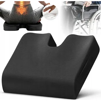 Polštář ORTOPEDICKÝ POLŠTÁŘ NA SEZENÍ, PAMĚŤOVÁ PĚNA, PROTISKLUZOVÝ