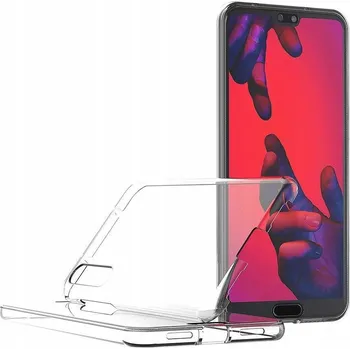 Pouzdro na mobilní telefon POUZDRO SILIKONOVÉ NA PŘEDNÍ A ZADNÍ STRANU 360 STUPŇŮ HUAWEI P40 PRO PRŮHLEDNÉ