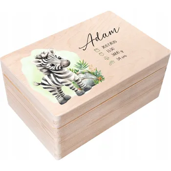 Obraz Krabička pro dítě suvenýr k narození, křtiny, narozeniny 30x20x14