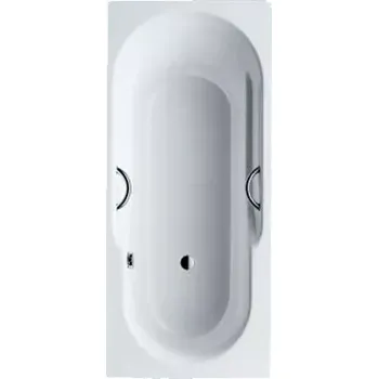 Vana vana Kaldewei Rondostar 180/80 model 711, s otvory pro madla, smaltovaná ocel, bílá