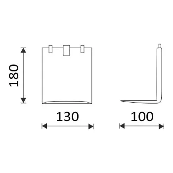 Dávkovač mýdla Nimco Odkvapkávacia miska pre nástenný dávkovač. HPU-O