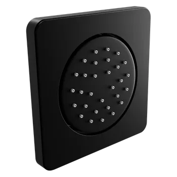 Vodovodní baterie Mexen - podmítková sprchová tryska, čtvercová, 130x130 mm, černá, 79366-70