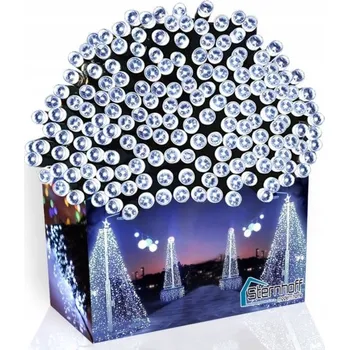 Vánoční dekorace VÁNOČNÍ OSVĚTLENÍ NA STROMEČEK 300 LED STUDENÁ BÍLÁ VNITŘNÍ VENKOVNÍ +