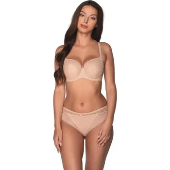 Dámské spodní prádlo Gaia podprsenka s polovyztuženými košíčky béžová velikost 75C