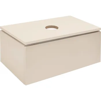 Koupelnový nábytek SAT Koupelnová skříňka s krycí deskou SAT Feel 80x30x46 cm pískově béžová mat SATFEEL80BED SATFEEL80BED