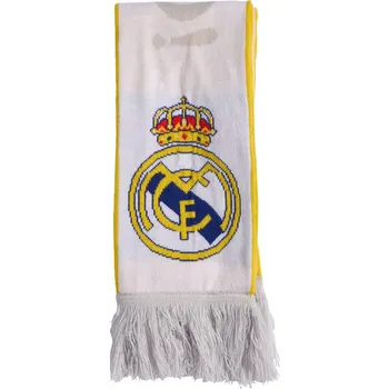 Šála adidas Real Madrid JX3187 bílá/zlatá/šedá