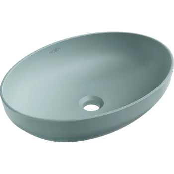 Umyvadlo Mexen Cornelia, umyvadlo na desku 50 x 36 cm, světle zelená matná, 21885048