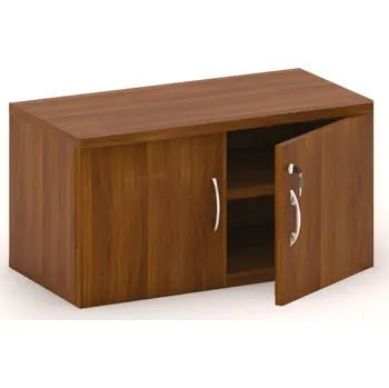 Kancelářská sestava Nástavba 2-dveřová MIRELLI, 800 x 400 x 400 mm, ořech