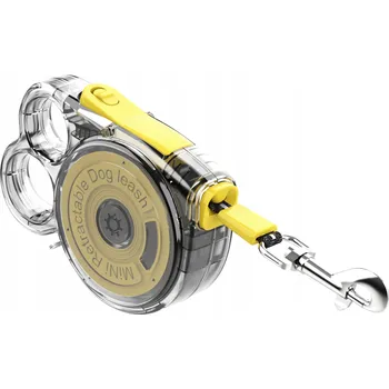Vodítko pro psa Mini automatické vodítko pro psy – 3 m, teleskopické, žluté