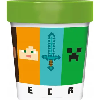 Plastový kelímek MINECRAFT 260ml protiskluzový