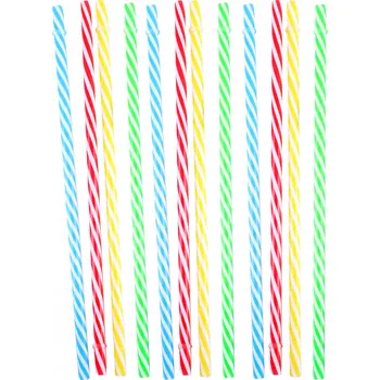 Plastová brčka pro opakované použití KITCHISIMO 12ks