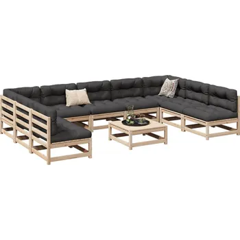 Zahradní sestava zahrada-XL 10dílná zahradní sedací souprava masivní borovice 3299592