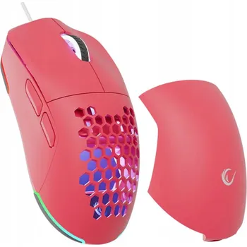 Myš Rampage BLINK herní drátová myš USB, 12800 DPI, RGB, růžová