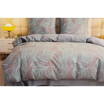 Povlečení Exkluzivní šedé povlečení se vzorem Cotton World 100% bavlna 200x220cm