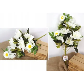 IP kamera Kytice MARGARETKA výška 56 cm (květ 13 a 6 cm) BÍLÁ WMD-1572A