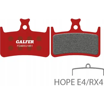 Brzda na kolo Galfer Bike Advanced Disc brzdové destičky pro Hope E4, RX4, semi-metalické