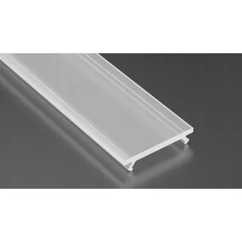 LED osvětlení Difuzor/Kryt pro LED profily 2M Nacvakávací na KLIK matný PC