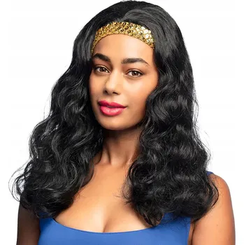 Karnevalová paruka Boland paruka polodlouhé vlasy černá