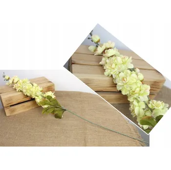 umělá květina Kytice 2 ks OSTRŮŽKA výška 80 cm (květ 32 x 8 cm) ŽLUTÁ MD-036D