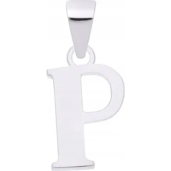 Přívěsek Stříbrný přívěsek písmeno P hladký dámský 925