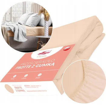 Prostěradlo Froté prostěradlo s gumou 140x200 cm, pudrově růžové