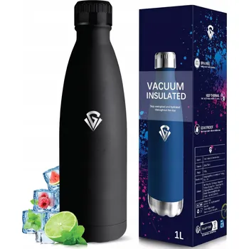 Termoska Butelka Termiczna Termoska 1L 1000ml Stalowy Láhev na horké i studené nápoje, udrží teplotu 12H / 24H