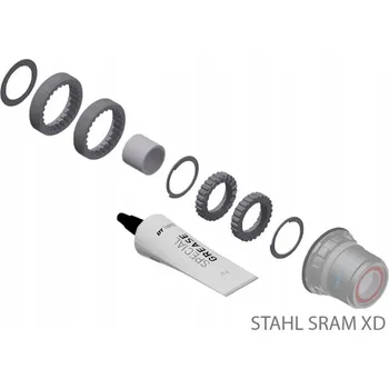 Náboj kola DT Swiss Upgrade Kit Ratchet LN pro MTB ořech ocel SRAM XD