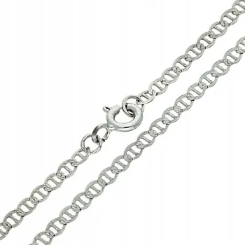 Náramek Goldstore Plochý náramek v bílém zlatě Váha: 1.25 g, Délka: 18 cm