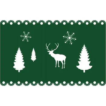 prostírání VÁNOČNÍ UBRUS OBDÉLNÍKOVÝ 40X25CM PLST 2 VZORY