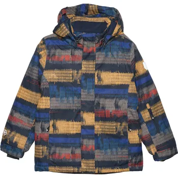 Chlapecká lyžařská bunda COLOR KIDS-Ski Jacket - AOP, total eclipse 741119.7850 Modrá 122