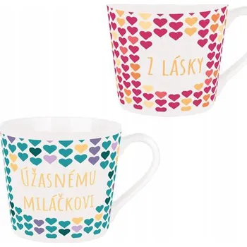 Sada keramických hrnků TORO „Pro nádhernou/skvělou milovanou/milovanou“ z lásky, 2 ks x 400 ml