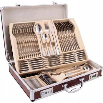 Příbor Sada Příborů v Kufříku 72 ks Lesklé KRISCHNER ELEGANCE PREMIUM