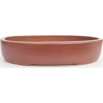 Květináč Keramická bonsai miska 27 x 21 x 5 cm vínová