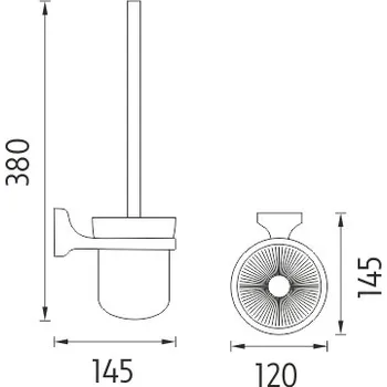 WC štětka Nimco WC kefa MO 4094C-26