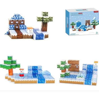 ostatní stavebnice Magnetic Building Blocks Mine World magnetická stavebnice 52 dílků