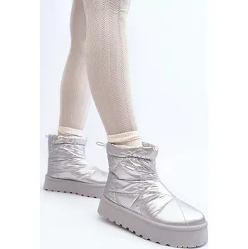 Dámská zimní obuv Dámské sněhule na masivní platformě VL226P Stříbrná - Seastar stříbrná 39