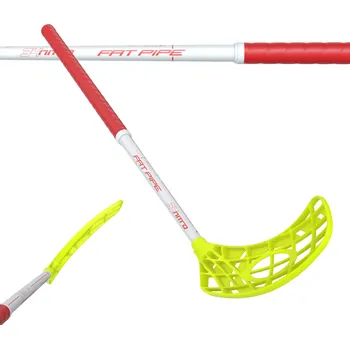 Hokejka FAT PIPE DĚTSKÁ FLORBALOVÁ HŮL FAT PIPE NITRO 34 YELLOW LTD. PRAVÁ 65cm BÍLÁ|ČERVENÁ|ŽLUTÁ